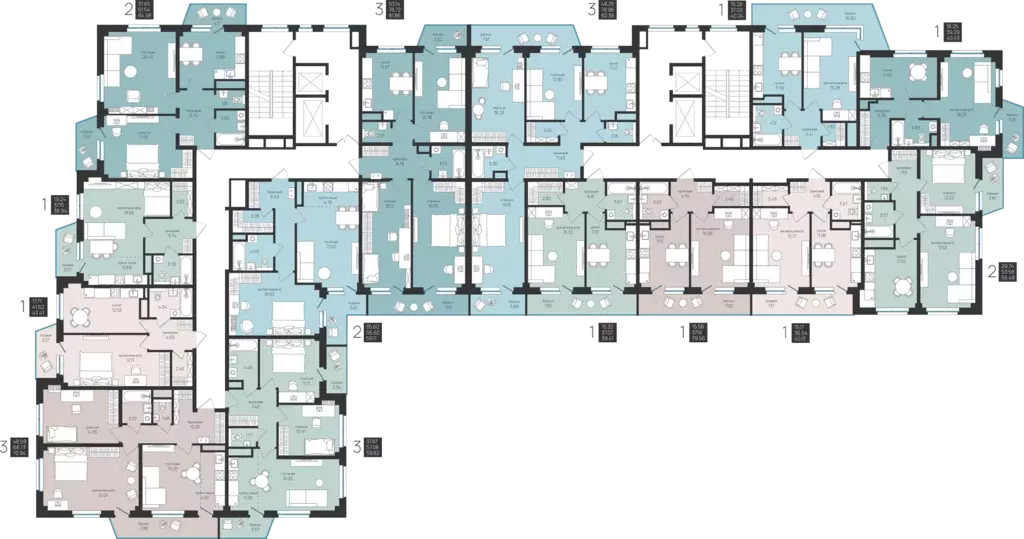 1-к квартира, 40.43 м - Фото 1