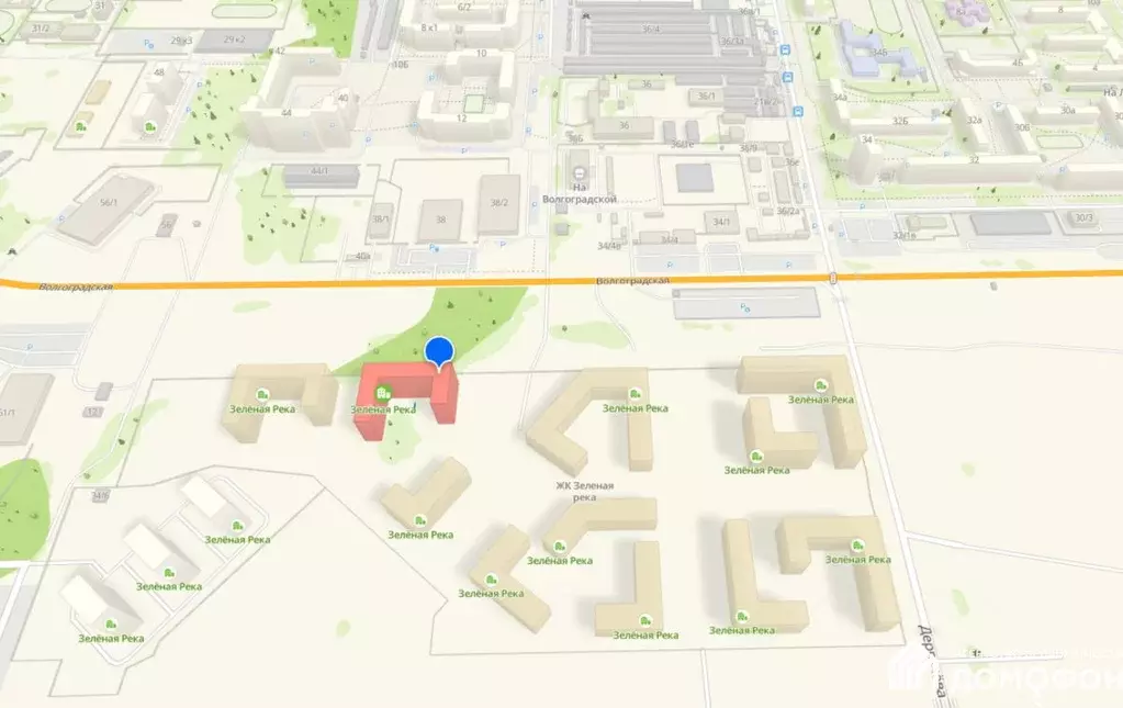 1-к кв. Омская область, Омск Волгоградская ул., 51 (39.2 м) - Фото 2