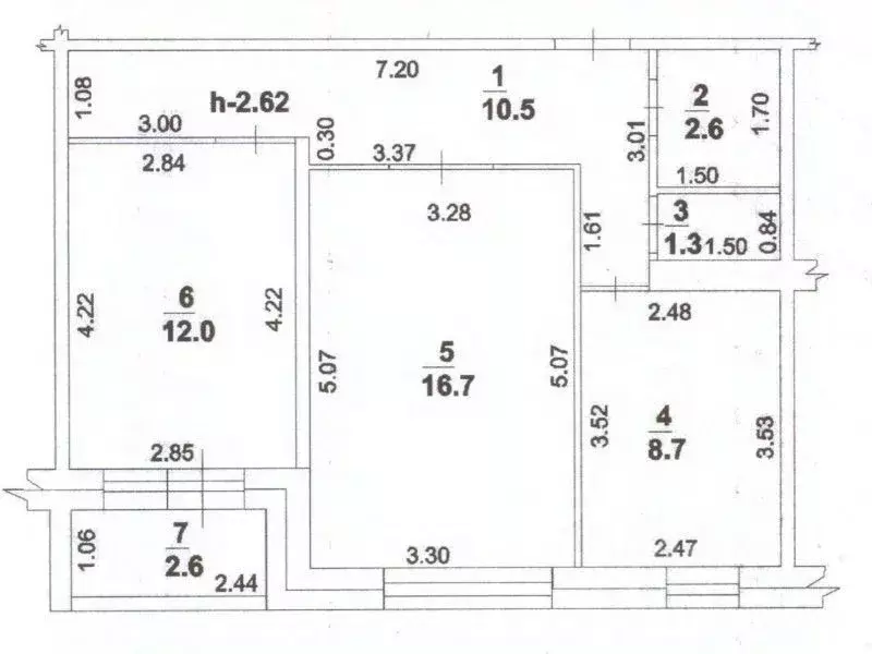 2-к кв. Башкортостан, Стерлитамак ул. Артема, 112 (53.1 м) - Фото 2