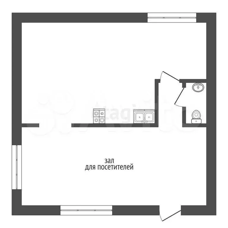 Продам помещение свободного назначения, 59.4 м - Фото 0