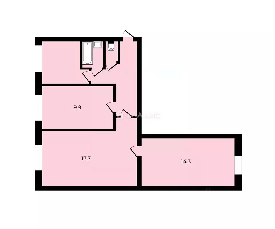 3-к кв. Владимирская область, Селивановский муниципальный округ, пос. ... - Фото 2