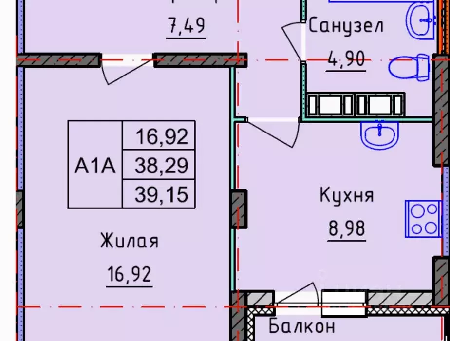 1-к кв. Ярославская область, Ярославль ул. Брагинская, 18к3 (39.15 м) - Фото 0