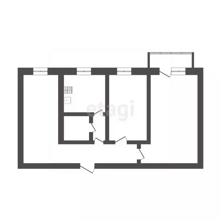 3-к кв. Бурятия, Улан-Удэ Ключевская ул., 35 (59.0 м) - Фото 1