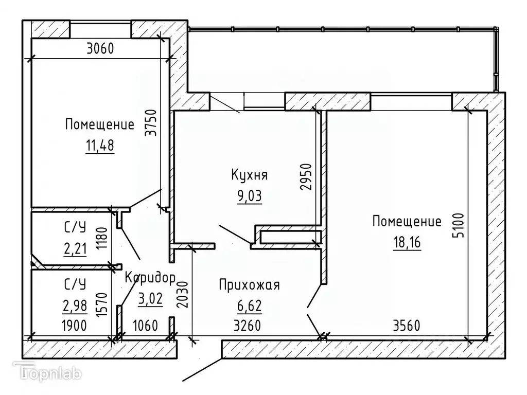 2-к кв. Кабардино-Балкария, Нальчик ул. Тарчокова (52.8 м) - Фото 2