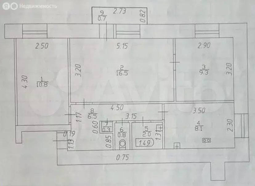 3-комнатная квартира: Казань, Вахитовский район, улица Татарстан, 47 ... - Фото 2