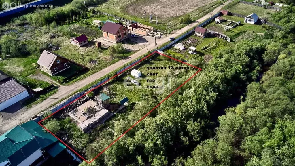 Участок в деревня Чёрная Речка, Городская улица (15 м) - Фото 1
