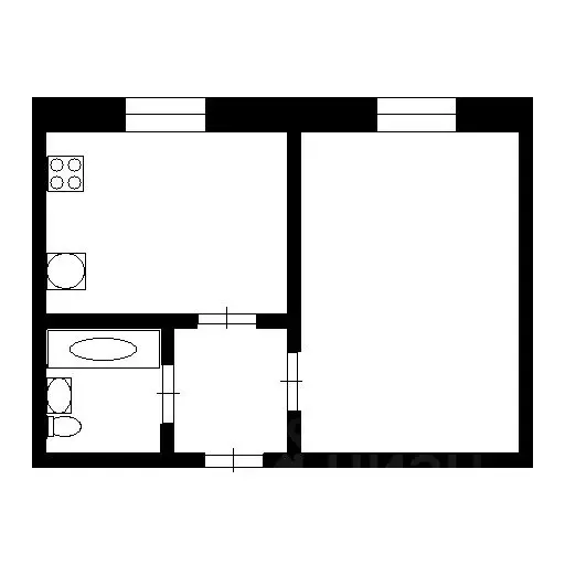 1-к кв. Чувашия, Чебоксары бул. Анатолия Миттова, 17 (37.0 м) - Фото 1