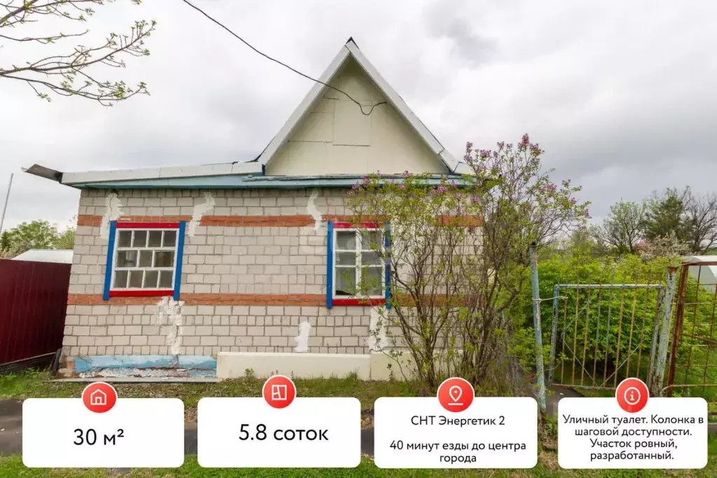 Дом в Хабаровский край, Хабаровский район, Энергетик-2 СНТ 39 (30 м) - Фото 0