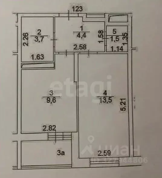 1-к кв. Москва ул. Генерала Пилипенко, 1к3 (34.4 м) - Фото 2