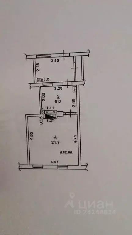 2-к кв. Ростовская область, Ростов-на-Дону ул. Седова, 109 (41.0 м) - Фото 1