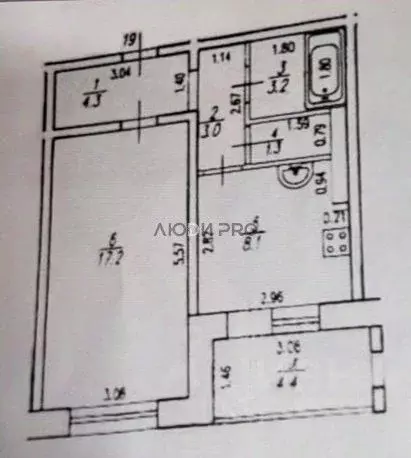 1-к кв. Башкортостан, Уфа Борисоглебская ул., 5/1 (40.0 м) - Фото 2