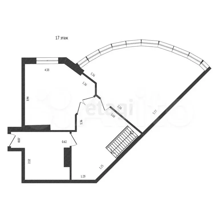 5-к. квартира, 170 м, 16/17 эт. - Фото 1