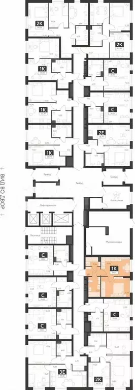 1-к. квартира, 34,8 м, 1/25 эт. - Фото 1