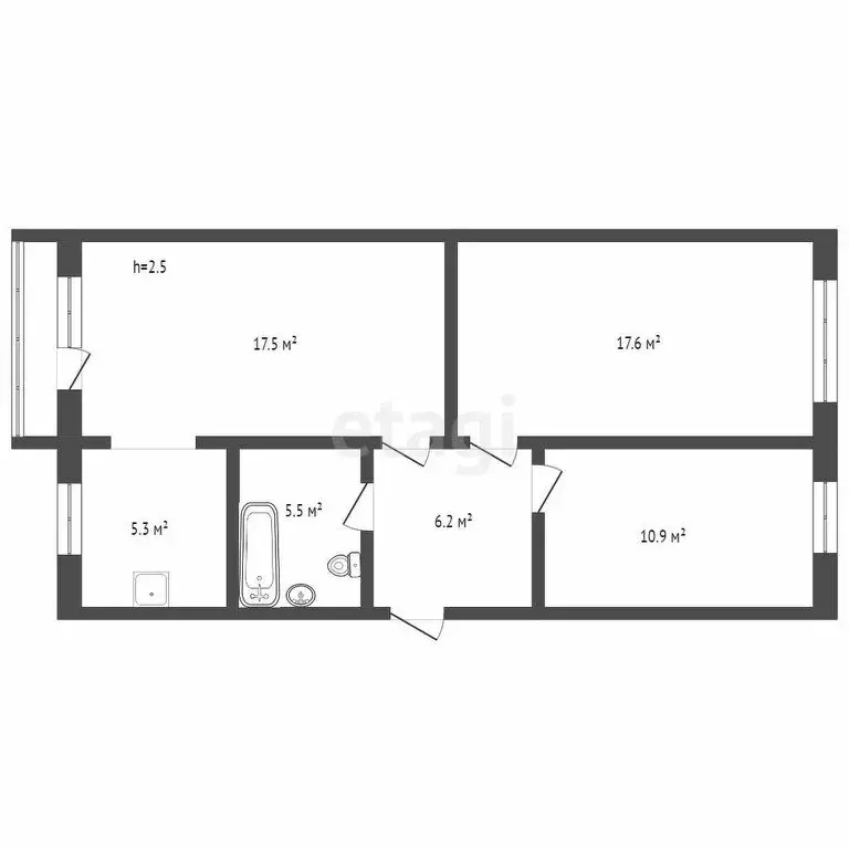 3-комнатная квартира: Бийск, Советская улица, 52/1 (66.8 м) - Фото 0