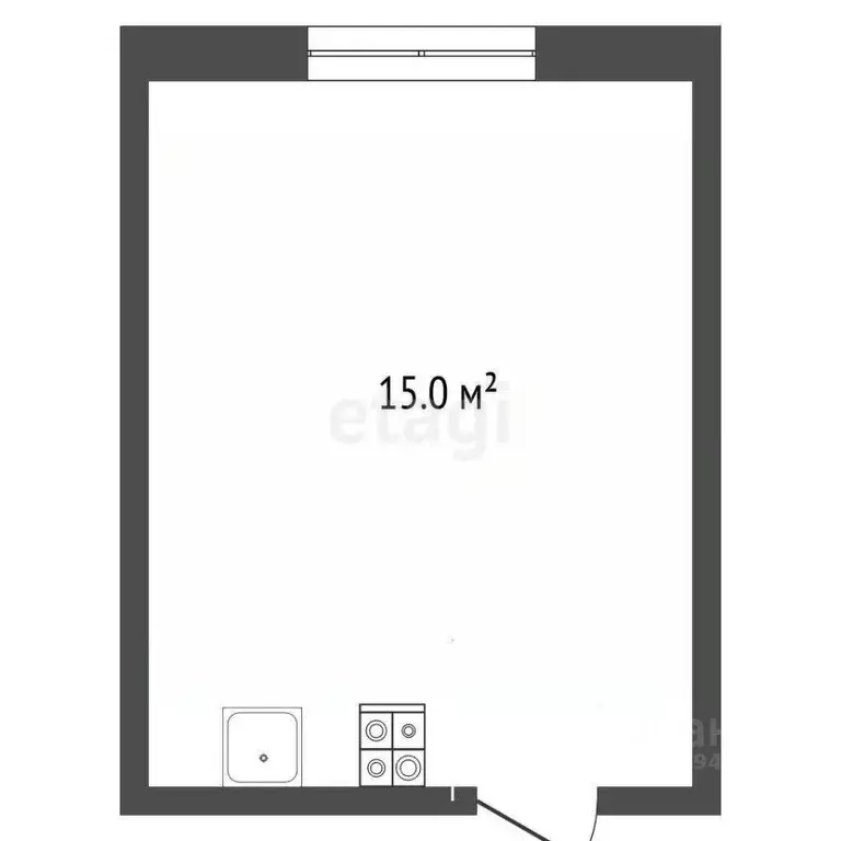 Студия Крым, Ялта ул. Дзержинского, 29 (15.0 м) - Фото 1