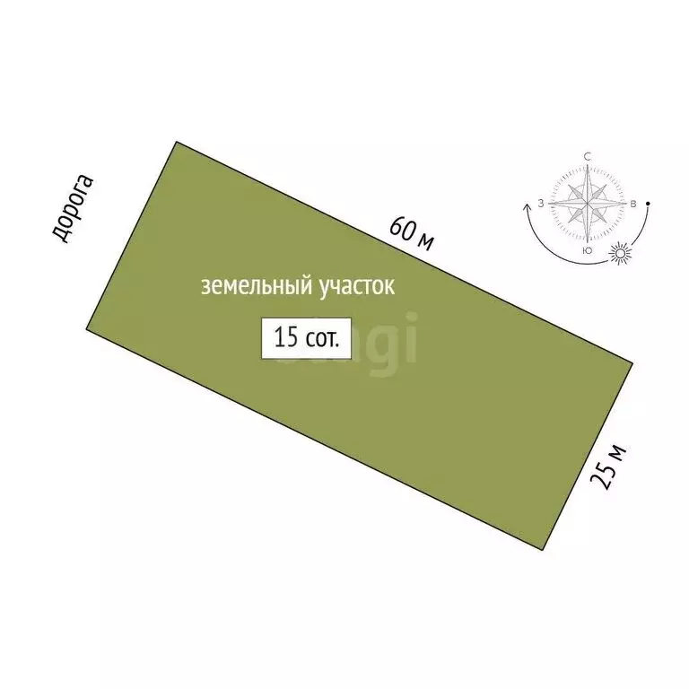Участок в Приветное, Ореховая улица (15 м) - Фото 0
