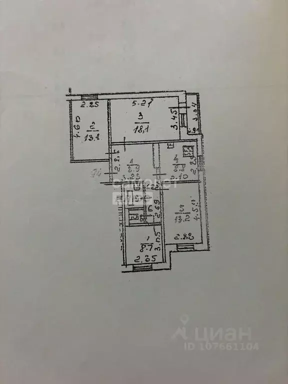 4-к кв. Липецкая область, Липецк ул. А.Г. Стаханова, 26 (77.7 м) - Фото 2