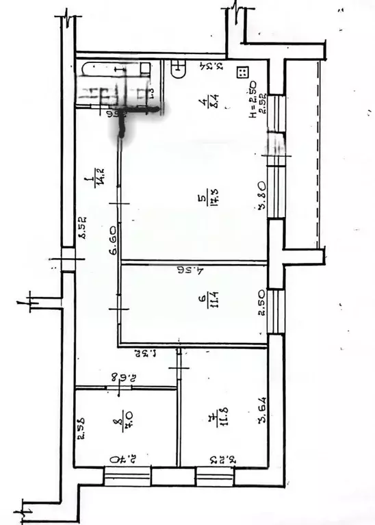 3-к кв. Волгоградская область, Волгоград Закавказская ул., 2а (77.2 м) - Фото 2