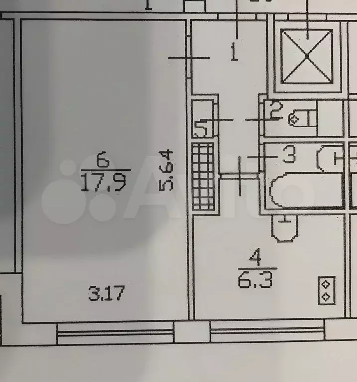 1-к. квартира, 30,4 м, 5/9 эт. - Фото 1