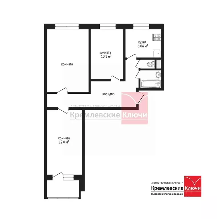 3-к кв. Москва Новочеркасский бул., 22 (59.0 м) - Фото 2