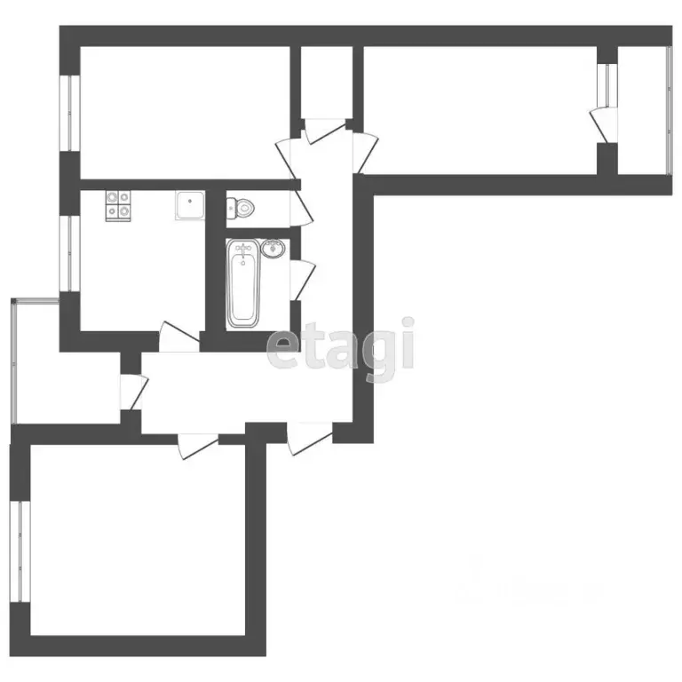 3-к кв. Мордовия, Саранск ул. Фридриха Энгельса, 19 (64.0 м) - Фото 1