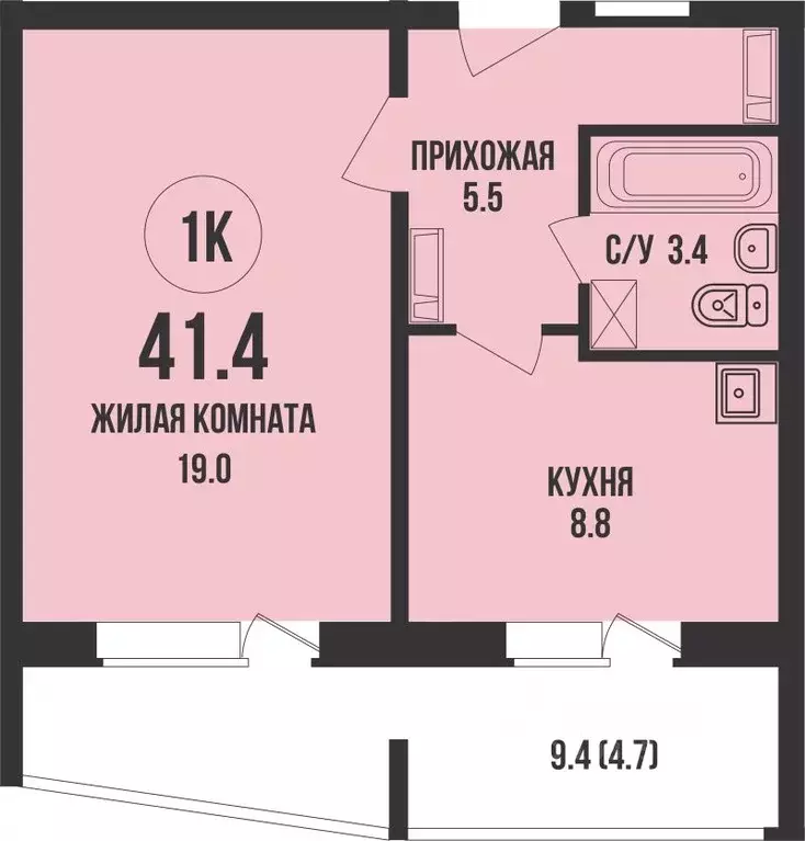 1-к кв. Новосибирская область, Новосибирск Родники мкр, Династия жилой ... - Фото 1
