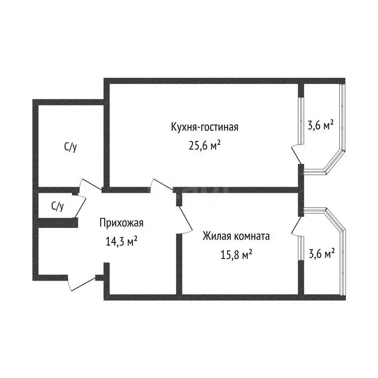 1-комнатная квартира: Краснодар, микрорайон Центральный, Березанская ... - Фото 0