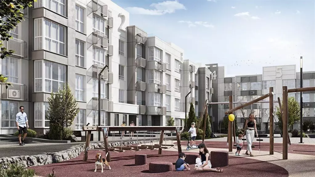 2-к. квартира, 55,8 м, 1/4 эт. - Фото 1