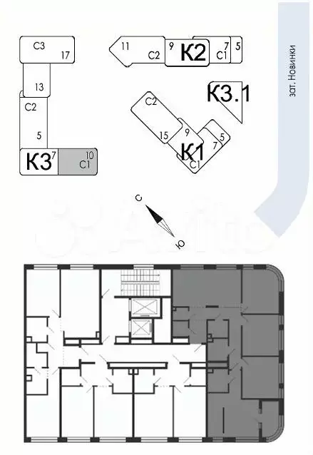 4-к. квартира, 121,1 м, 6/17 эт. - Фото 1