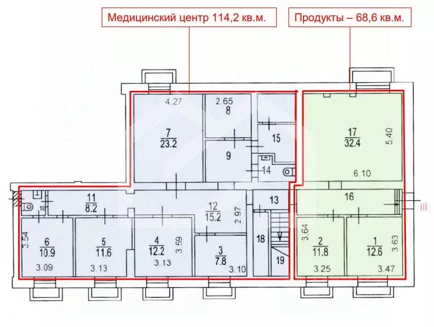 Помещение свободного назначения в Москва Звенигородское ш., 7 (192 м) - Фото 2