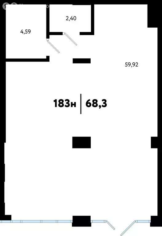 Помещение свободного назначения (68.3 м) - Фото 2