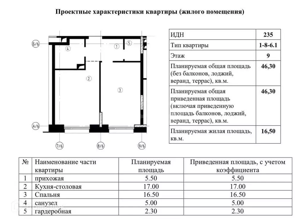 Продаётся 1-к квартира, 46.3 м - Фото 0