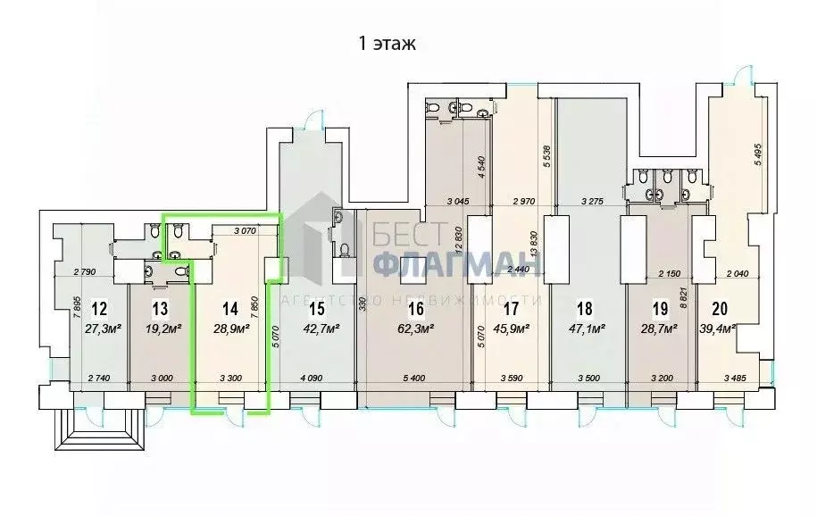 Помещение свободного назначения в Москва Ленинский просп., 70/11 (29 ... - Фото 2