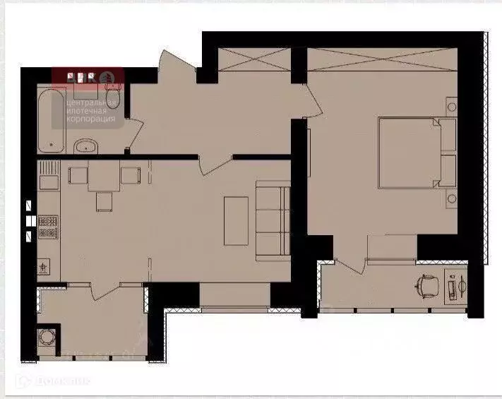 Продаётся 2-к квартира, 57.69 м - Фото 1