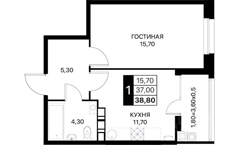 1-к кв. Ростовская область, Ростов-на-Дону ул. Берберовская (38.4 м) - Фото 0