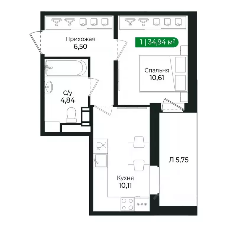 1-к кв. Ленинградская область, Сертолово Всеволожский район, ... - Фото 1