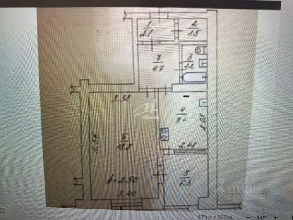 1-к кв. Севастополь ул. Горпищенко, 94 (39.0 м) - Фото 2
