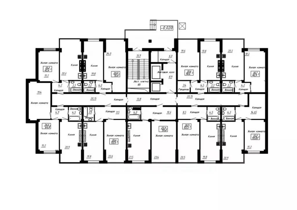 1-к кв. Ставропольский край, Ессентуки  (59.6 м) - Фото 2
