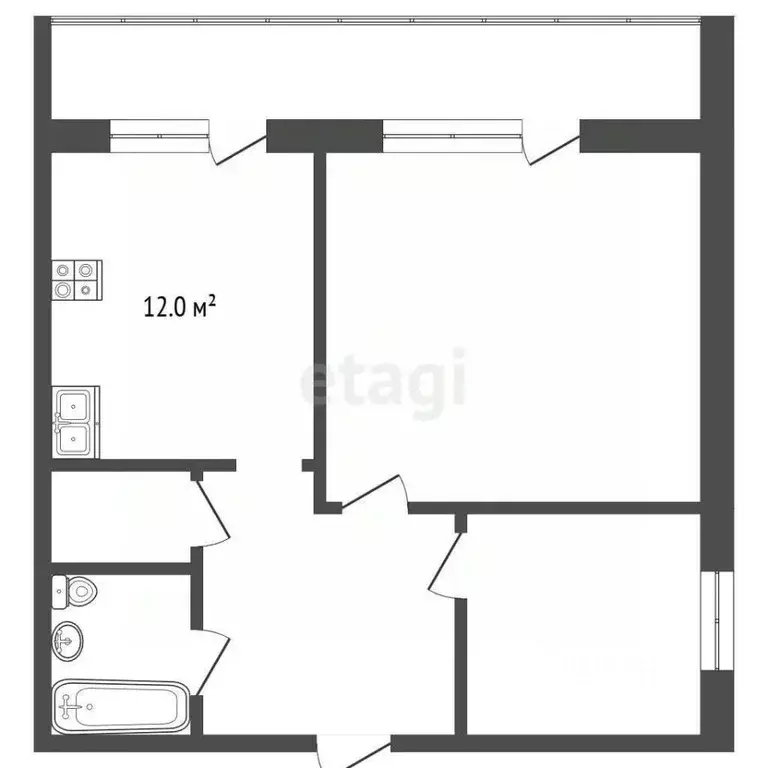 2-к кв. Ставропольский край, Пятигорск ул. Булгакова (64.0 м) - Фото 1