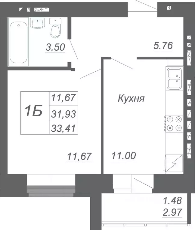 1-к кв. Татарстан, Зеленодольский район, Осиновское с/пос, с. Осиново ... - Фото 1