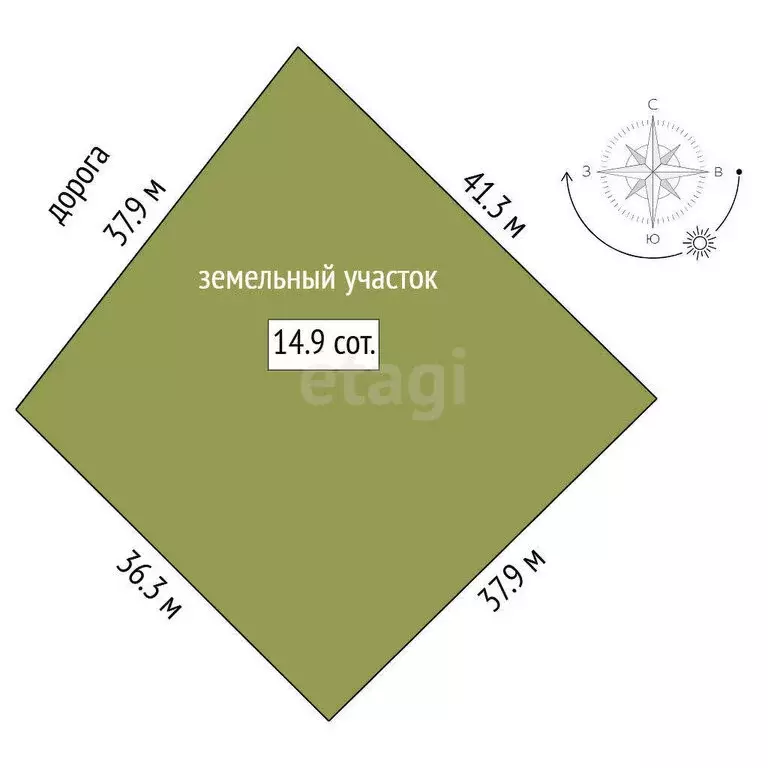 Участок в Тюменский муниципальный округ, село Кулига (14.87 м) - Фото 1