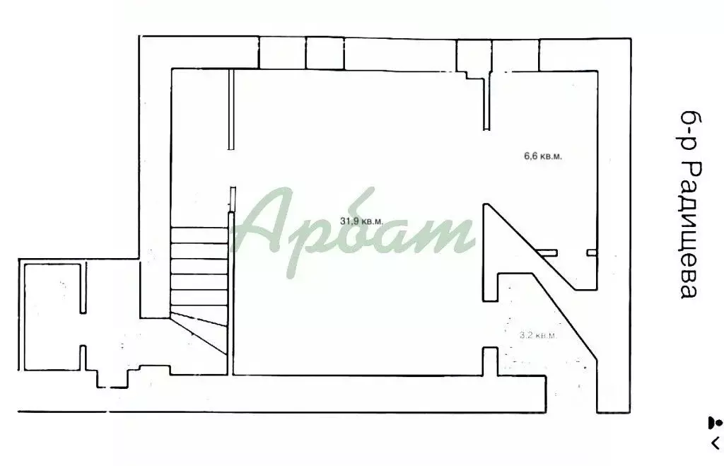 Торговая площадь в Тверская область, Тверь бул. Радищева, 50 (40 м) - Фото 2