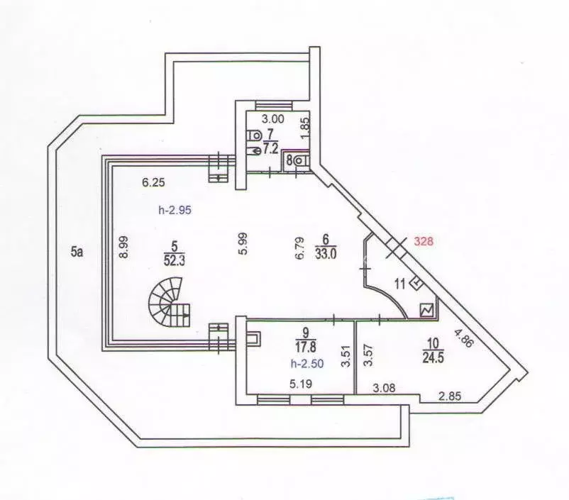 6-к кв. Москва Минская ул., 1ГсА (355.0 м) - Фото 1