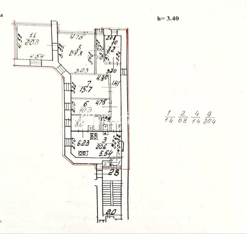 5-комнатная квартира: Санкт-Петербург, 14-я линия Васильевского ... - Фото 2