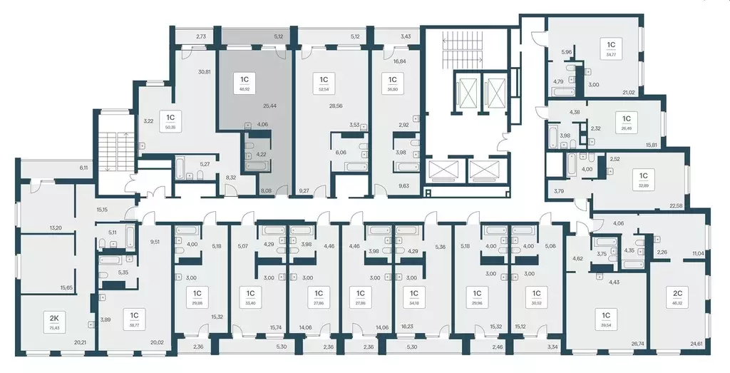 2-к кв. Новосибирская область, Новосибирск Красный просп., 180 (74.5 ... - Фото 2