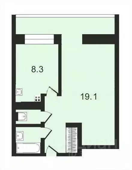 1-комнатная квартира: Москва, улица Вавилова, 75 (37 м) - Фото 1