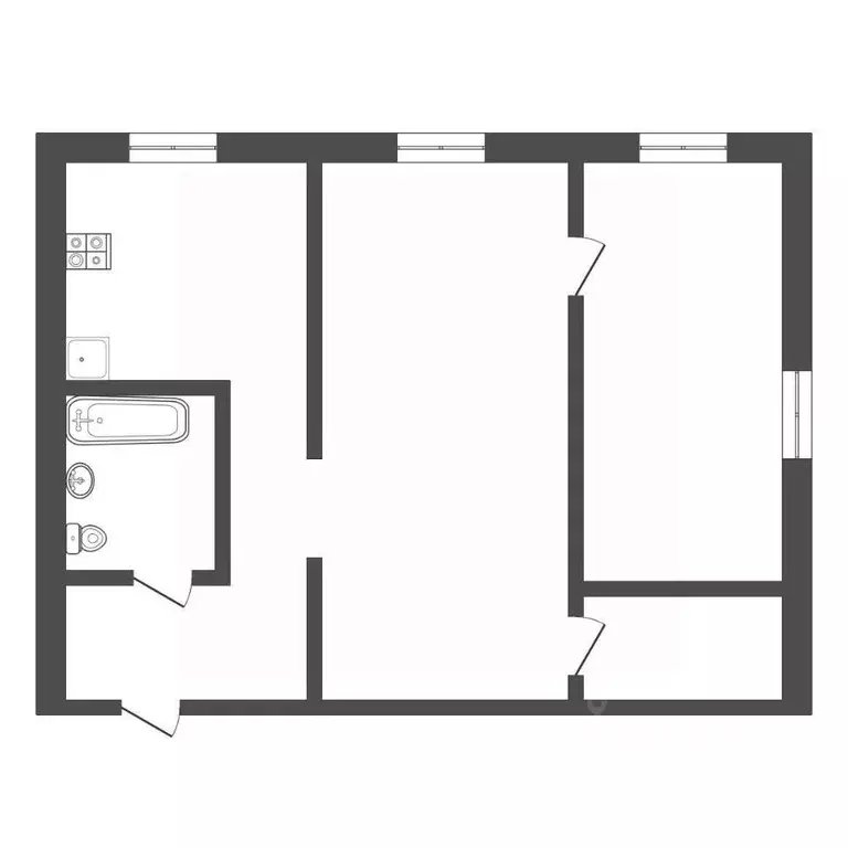 2-к кв. Тульская область, Тула ул. Металлургов, 84 (56.0 м) - Фото 2