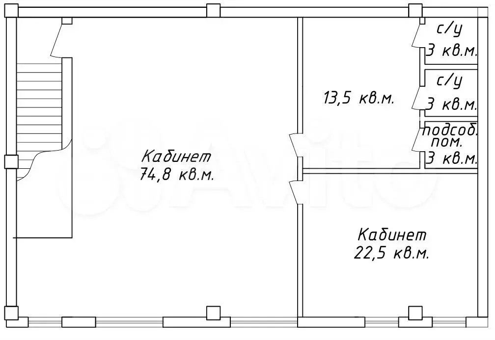 Офис 119,8 кв.м - Фото 0