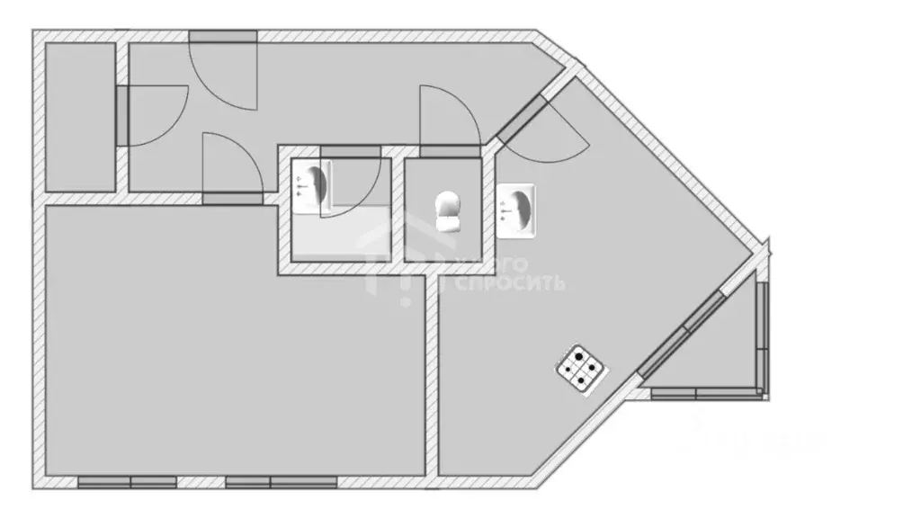 1-к кв. Санкт-Петербург просп. Королева, 52 (38.8 м) - Фото 1