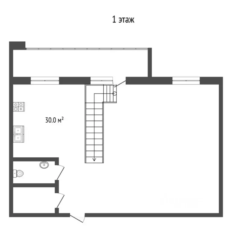 2-к кв. Тюменская область, Тюмень ул. Самарцева, 30 (105.0 м) - Фото 2